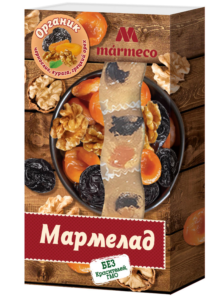  Мармелад "Органик"  Курага, Чернослив, грецкий орех, 180г  в Барнауле