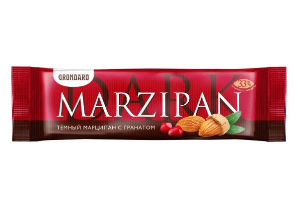 №1 TM Grondard     (10973) Батончики глазированные Марципановые ГРАНАТ, (24шт по 50г)       в Барнауле